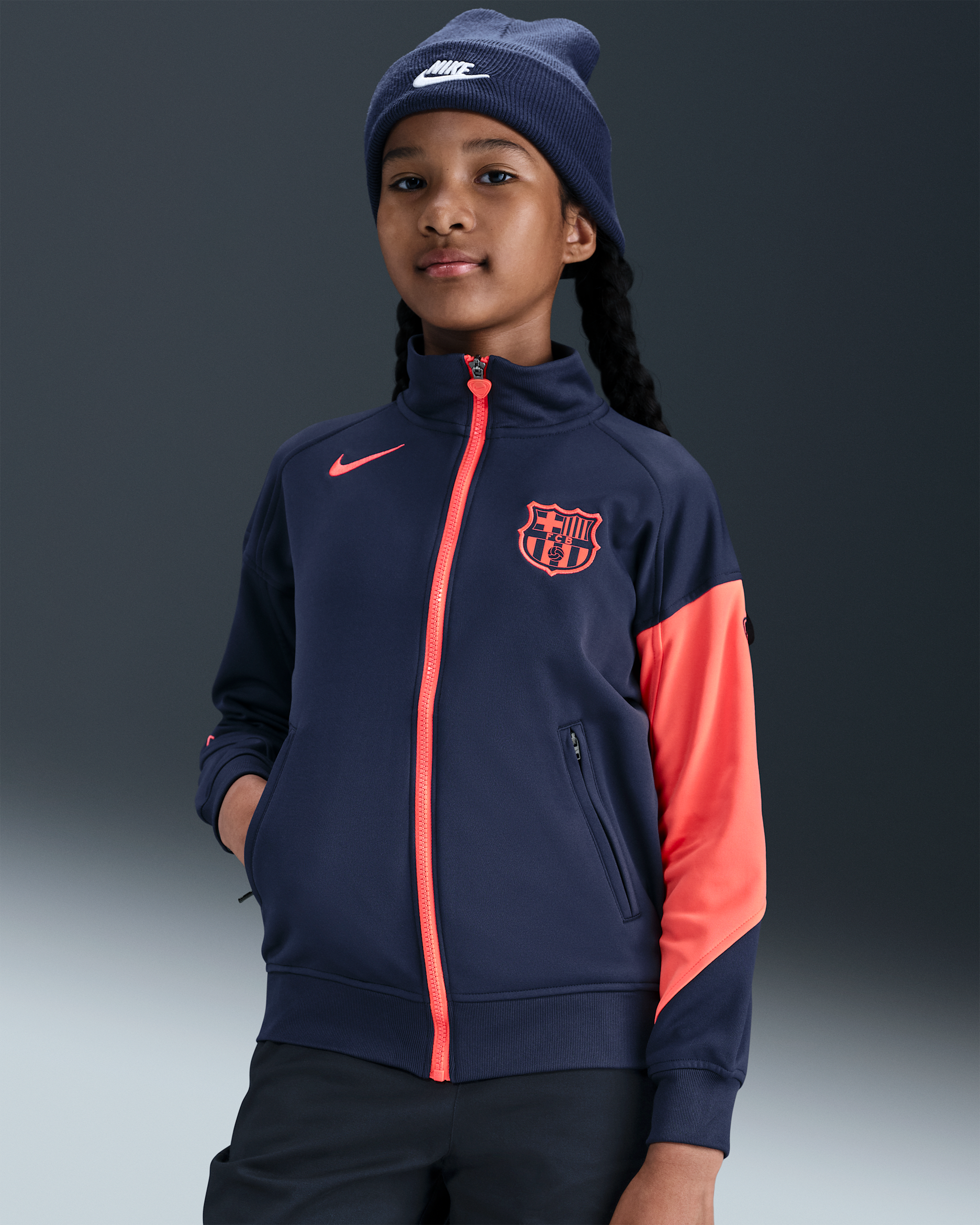FC Barcelona Academy Pro Third Big Kids' Nike Dri-FIT Total 90